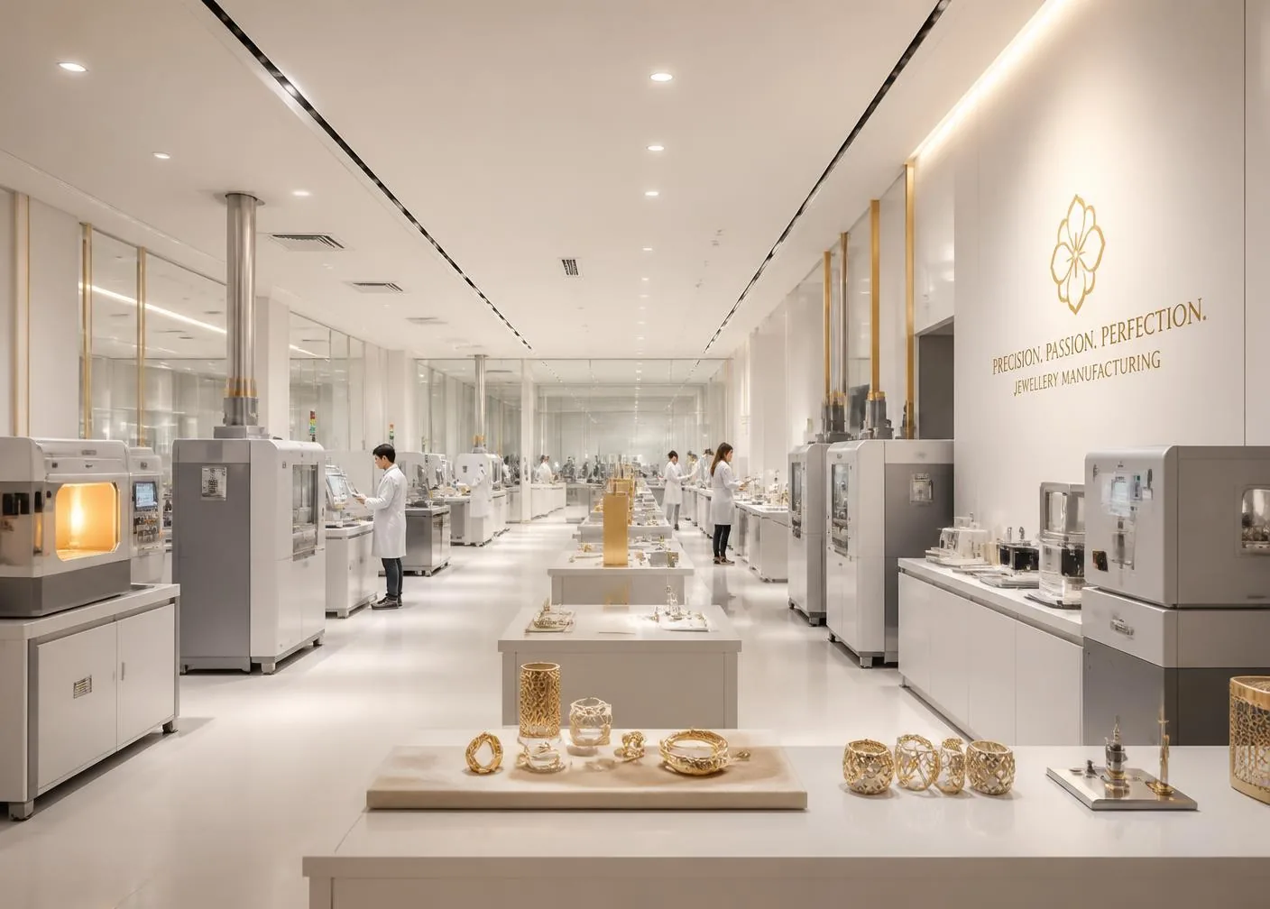 Modern jewellery manufacturing facility